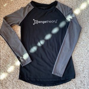Orangetheory Black and Gray Long Sleeve Tee
